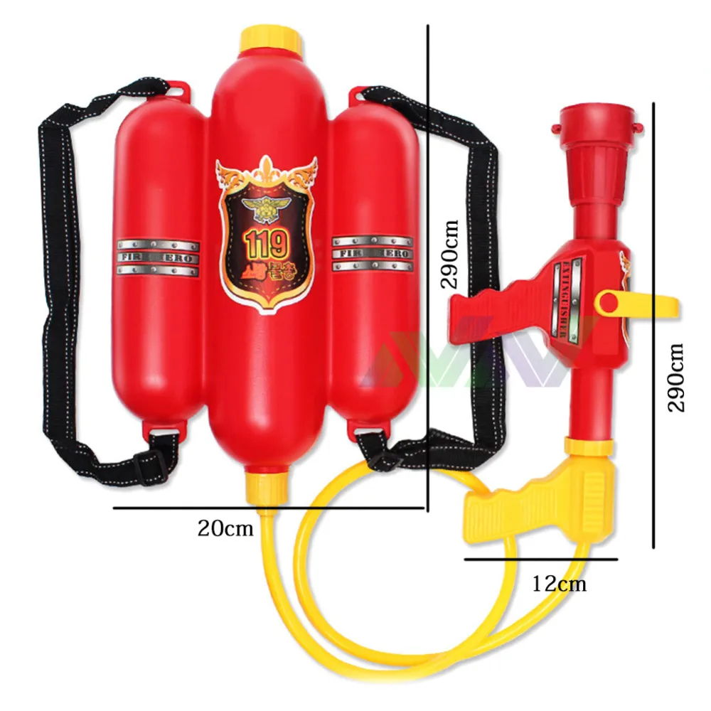 Горячая Пожарный водяной пистолет высокого давления с рюкзаком шланг летняя Игра Пластиковые Водяные Пистолеты Jouet Пистолеты игрушки для детей