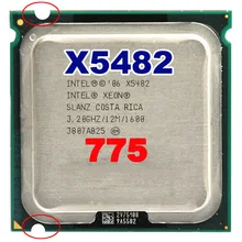 INTEL xeon X5482 socket LGA775 CPU 3.2GHz /12MB L2 Cache/Quad Core/FSB 1333 Processor without adapters