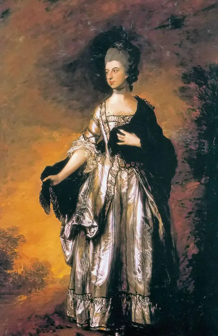Oil painting thomas gainsborough - lady of The Viscount Isabella beauty portrait