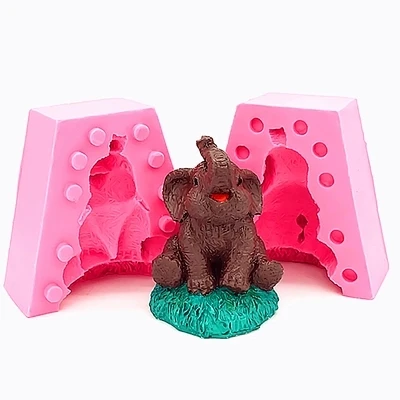 

Craft Silicone Soaps Mould Mold Mousse Mold Animals Soap Mold DIY Candle Resin Elephant 3D Silicone Rubber PRZY Eco-friendly 001