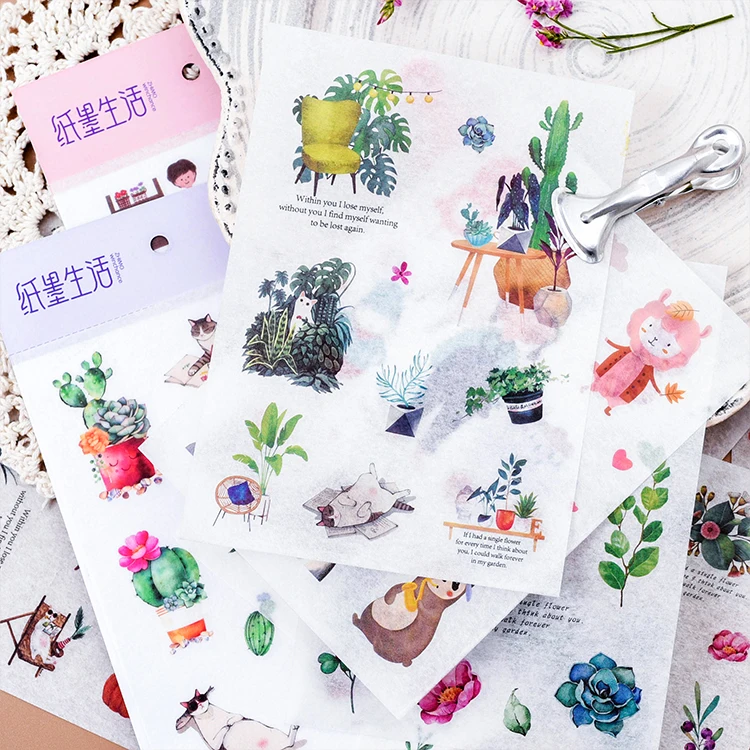 1 шт. жизнь вещи серии тема бумага Стикеры подарок DIY Kawaii Скрапбукинг Sticky