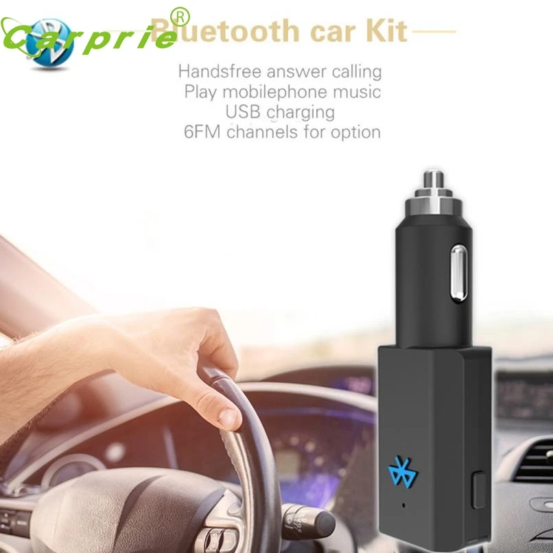 Новое поступление модный черный Bluetooth автомобильный комплект MP3 FM передатчик USB зарядное устройство Handsfree для iPhone jn22