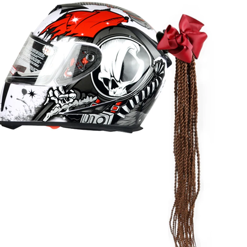 Мужской мотоциклетный шлем ручной работы дреды женские сексуальные крутые украшения панк грязная коса мотокросса для всех гонщиков