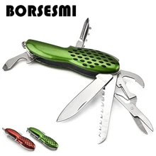 Высококачественный кухонный нож для фруктов Многофункциональный складной карманный нож 9 в 1 Многофункциональные ножи из нержавеющей стали