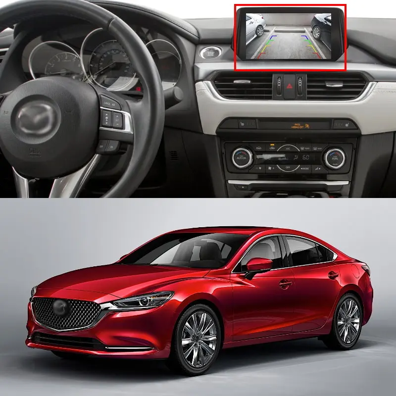 Для Mazda 6 Atenza Sedan GJ1/GL 2013 ~ 2019 18 контактов RCA разъем адаптера провода кабель камера