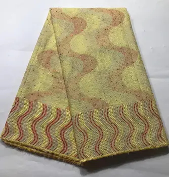 

Peach Cord Lace Materials 2019 New African Net Lace Fabric High Quality Gold Guipure Fabric 51-52 Inches Nigerian Lace Fabrics