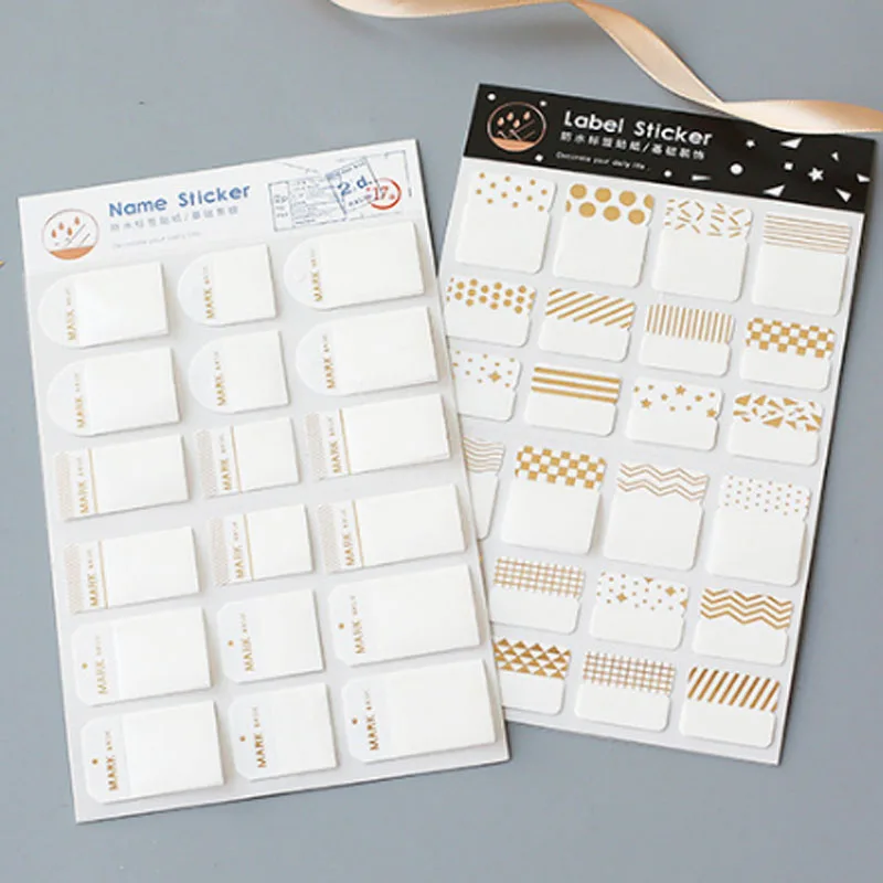 

1 Sheet Cartoon Name Stickers PVC Adhesive Stickers Decoration Stickers Stationery Stickers Escolar Labels Scrapbook Paper