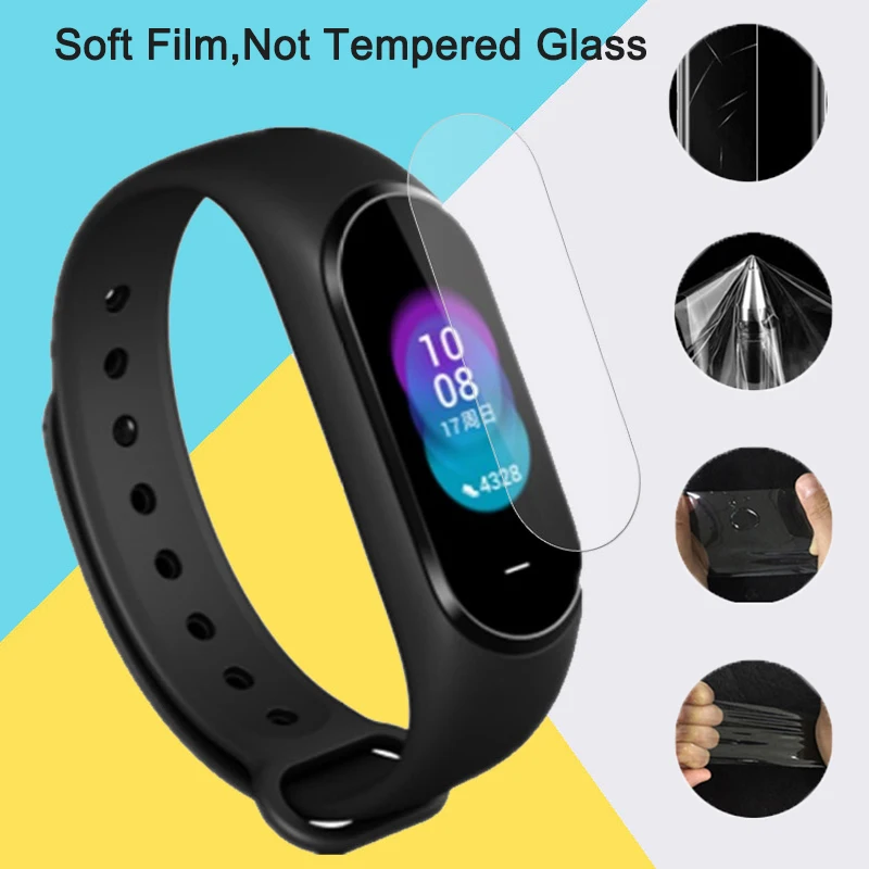 3 шт Полное покрытие экрана протектор стекло для Xiaomi Mi Band 4 защитная пленка на xaomi
