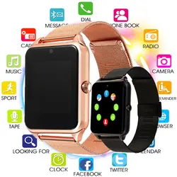 Z60 Смарт-часы GT08 плюс металлические часы с слотом для sim-карты Push-сообщение для мужчин Bluetooth подключение Android IOS Телефон Smartwatch