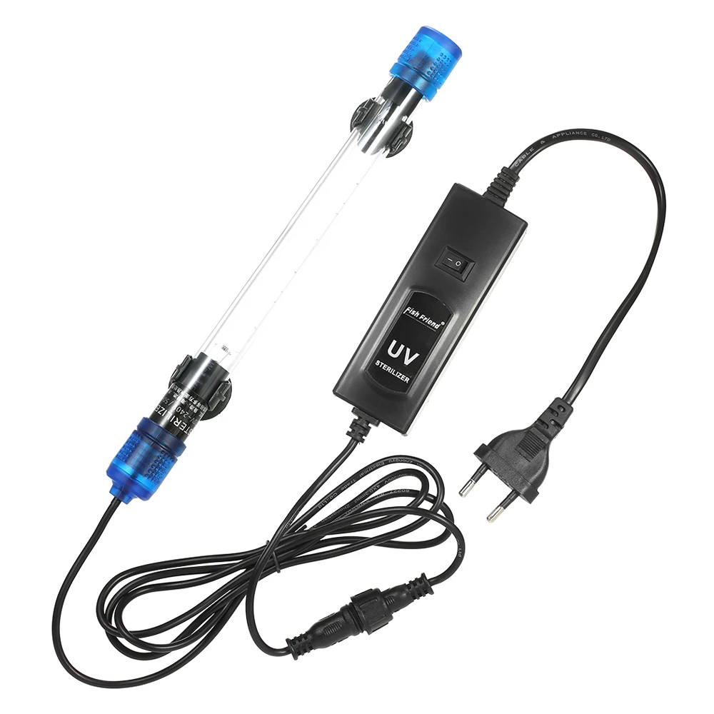 УФ светильник стерилизатор для аквариума 5/7/9/13 Вт|lamp for aquarium|submersible uvuv light sterilizer |