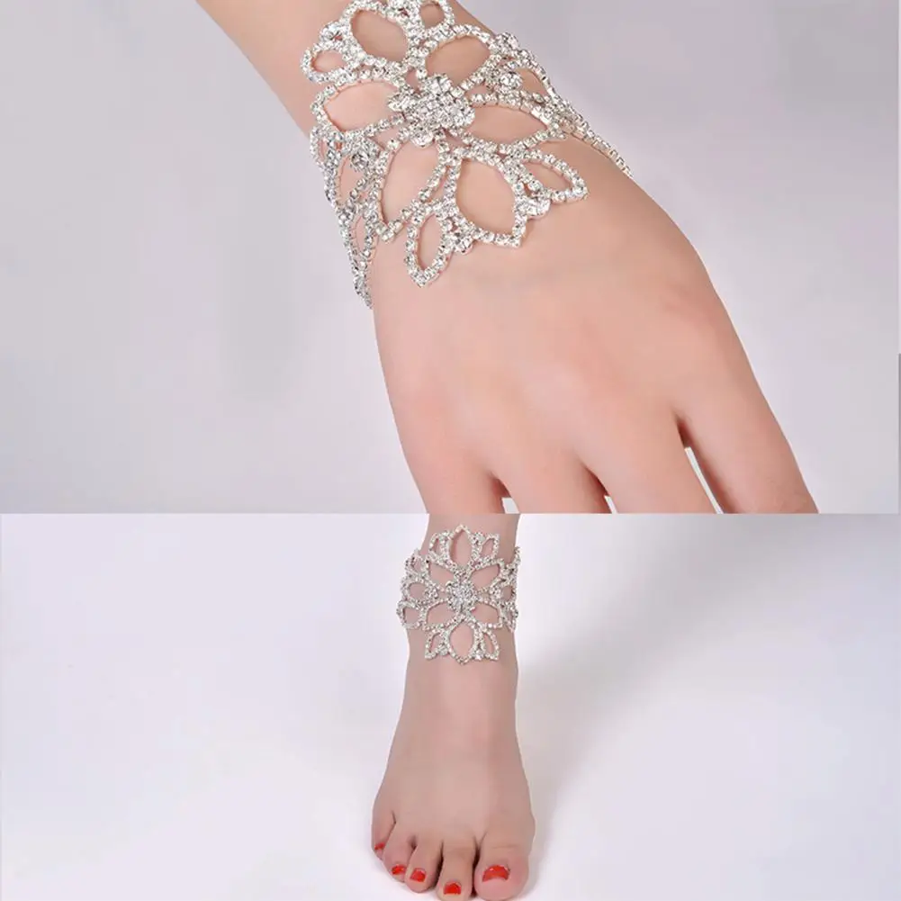 XY Fancy Для женщин Хрустальный цветок Форма браслет|hand chain|bracelet womenbracelet fashion |