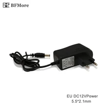 BFMore CCTV System EU Power Adapter AC 100~240V 50/60Hz Input to DC 12V 2A 2000MA Output Standard for CCTV Power FreeShipping