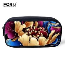 FORUDESIGNS/Малый Размеры Для женщин составляют сумки, Цветочный принт мини-косметичка для девочек женские мешочек-органайзер косметички