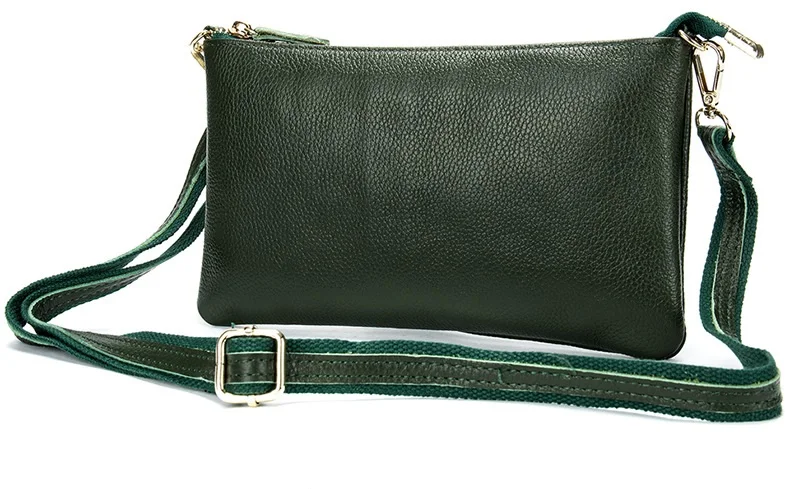 MJ Women Genuine Leather Shoulder Bag Female Real Leather Messenger Bag Crossbody Handbag Clutch Purse Ladies Casual Bags (27)