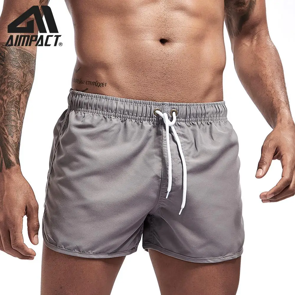 

Aimpact Fast Dry Board Shorts for Men Summer Casual Surfing Swimming Beach Short Trunks Male Running Jogging Shorts 3AM2165