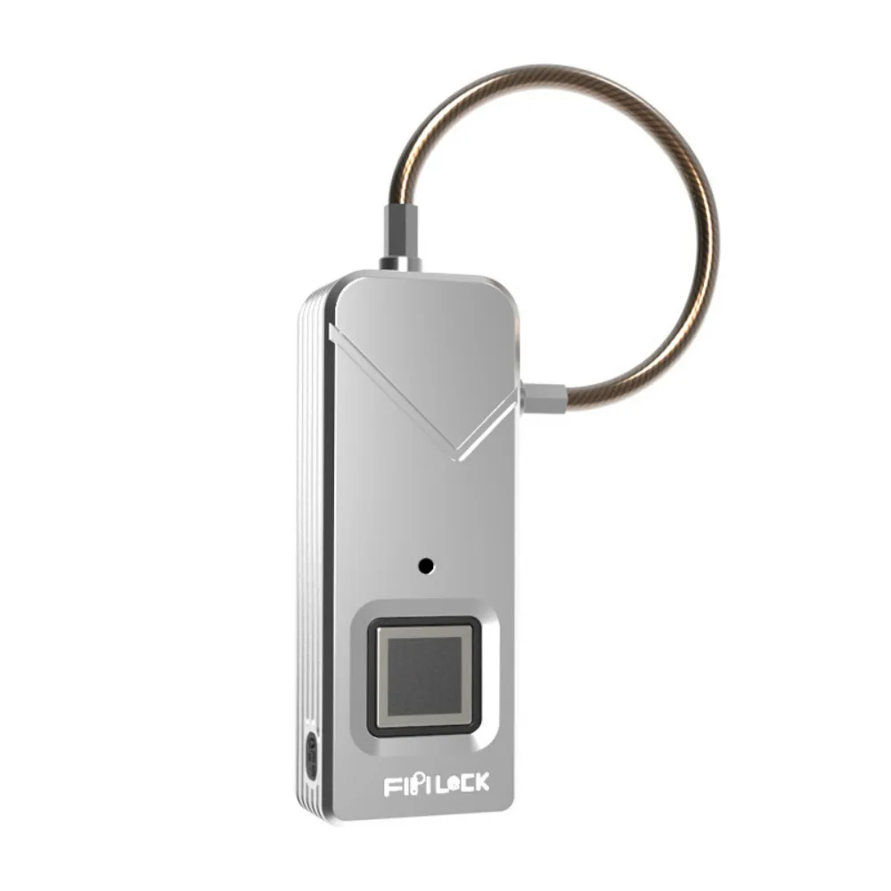 

Security fingerprint padlock home fitness anti-stolen travel luggage non-password smart waterproof portable lock 4 colors new