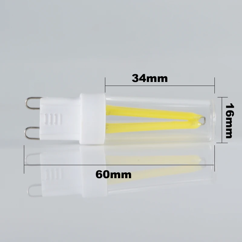 G9 led bulb lights size