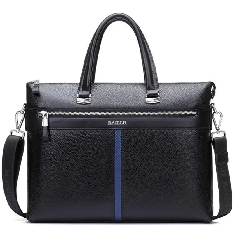 

Genuine Leather Bag Business Man Bags Laptop Handbags Large-Capacity Travel Men's Messenger Crossbody Bag
