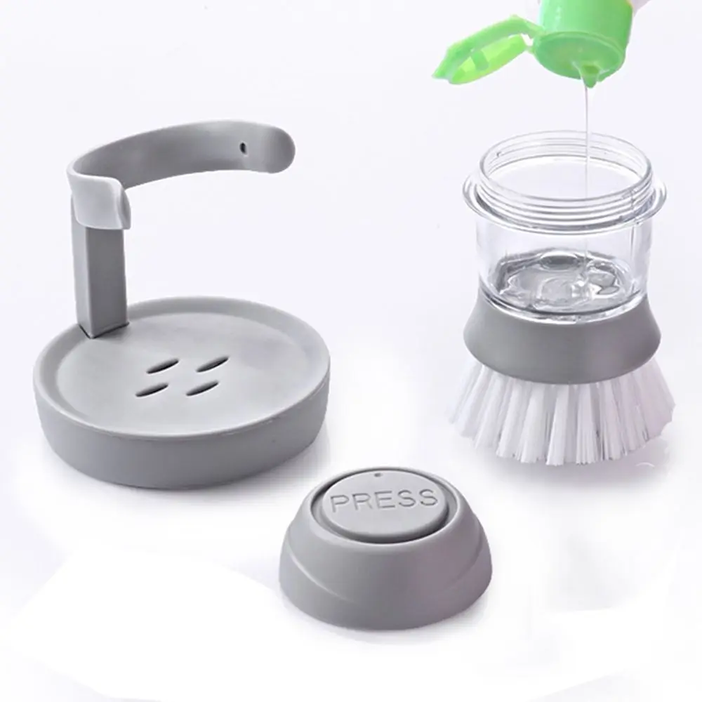1 шт., антипригарная автоматическая щетка для очистки жидкостей, обеззараживание, мытье кастрюли, кухонные приборы, мытье мыла, Диспенсер, чистящие инструменты