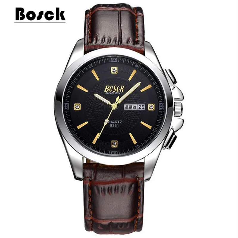 

Watch Men's Watch Business Casual Steel Belt Waterproof Quartz Week Calendar Trend Watch