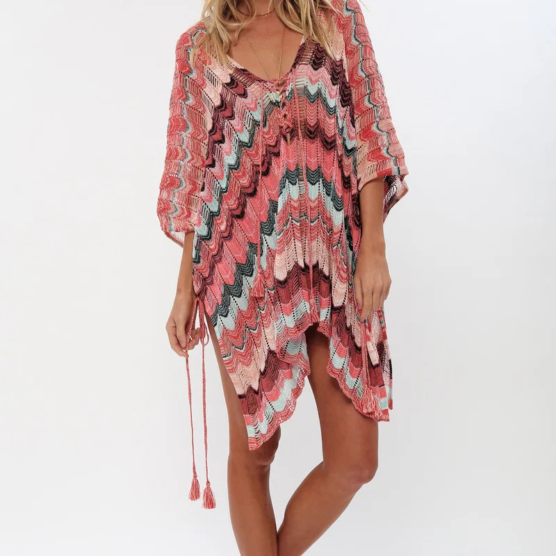 

Summer Womens Tube Dress Beach Wear Hippie Boho Clothing Plus Size Designer Knitted Bodycon Dresses For Women 2019 Tunic Loose