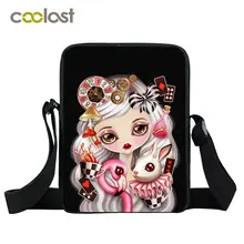 Мини-сумка-мессенджер с принтом сказок, женская сумка, сумки на плечо для мальчиков и девочек, детские школьные сумки для книг, Детская сумка через плечо, подарок