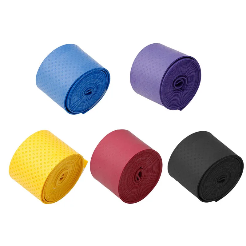 امتصاص العرق تنفس مكافحة زلة مضرب overgrip لفة تنس الريشة باند