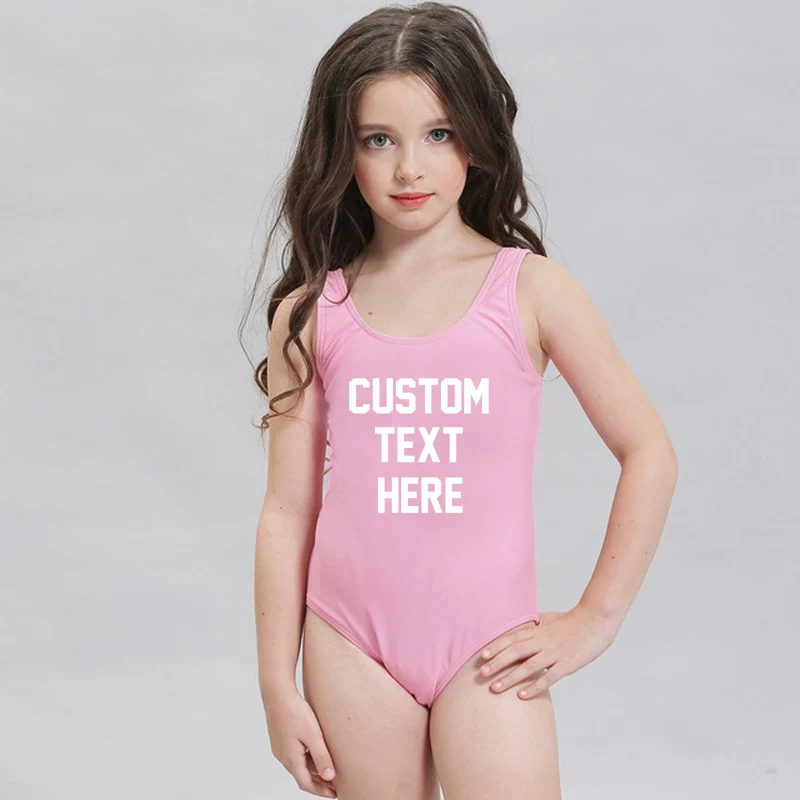 custom text bathing suits