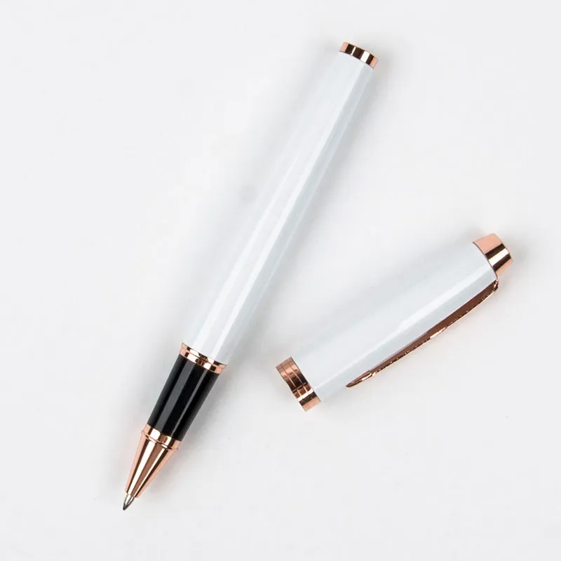 Роскошный металлический Ролик Шариковая ручка с мм 0,5 мм черные чернила пополнения шариковая ручка Ручки с надписью для рождествен