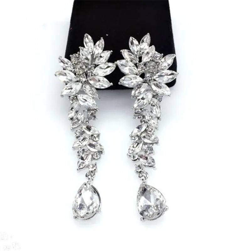 Fashion-Flower-Sparkling-Drop-Piercing-Earrings-and-ear-Earrings-Elegant-Charming-Wedding-Earrings-For-Women-Gift (5)