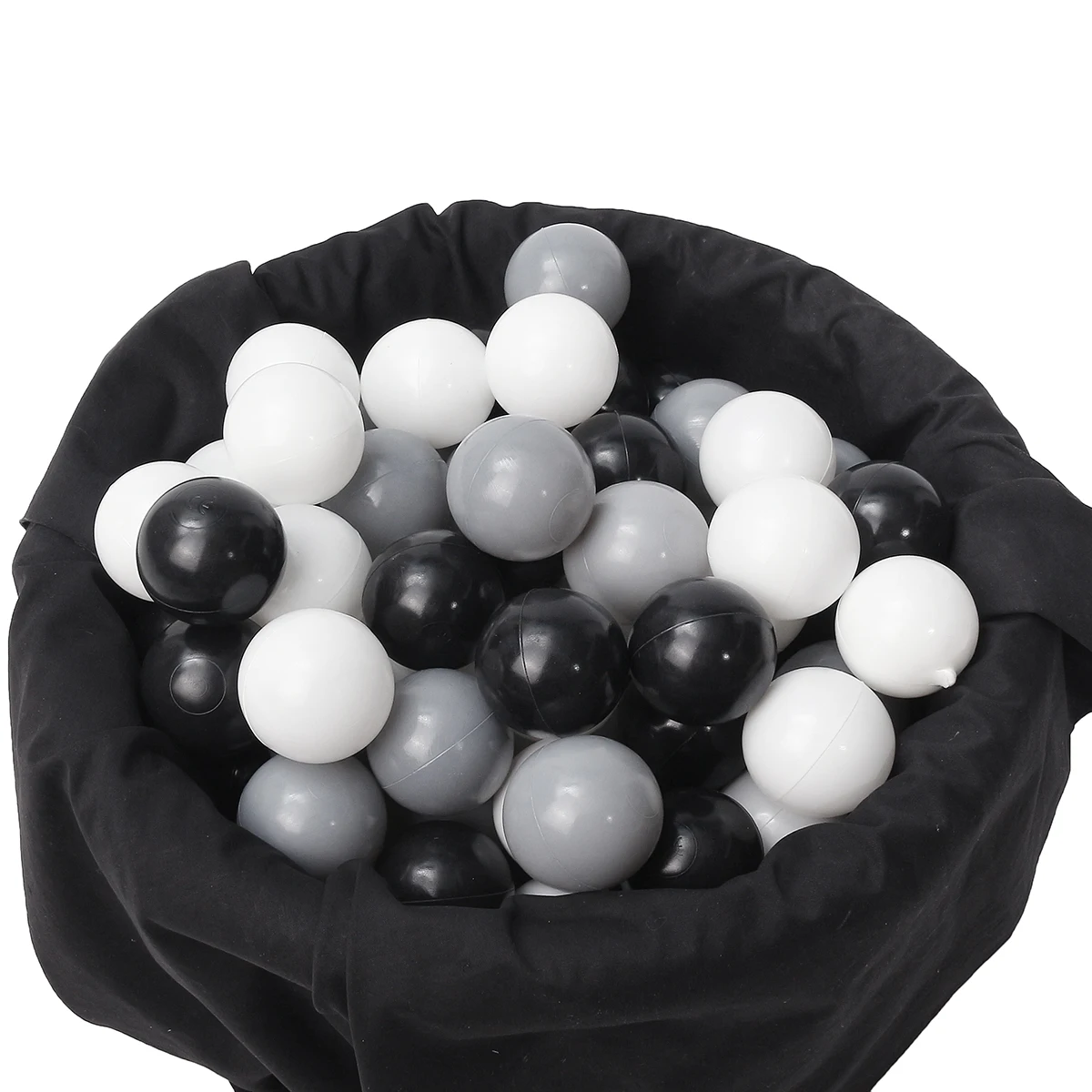 150 шт Детские антистрессовые морские шарики безопасные пластиковые черно-серые белые шарики забавные детские плавающие игрушки для бассейна воды океанские волнистые шарики 5,5 см