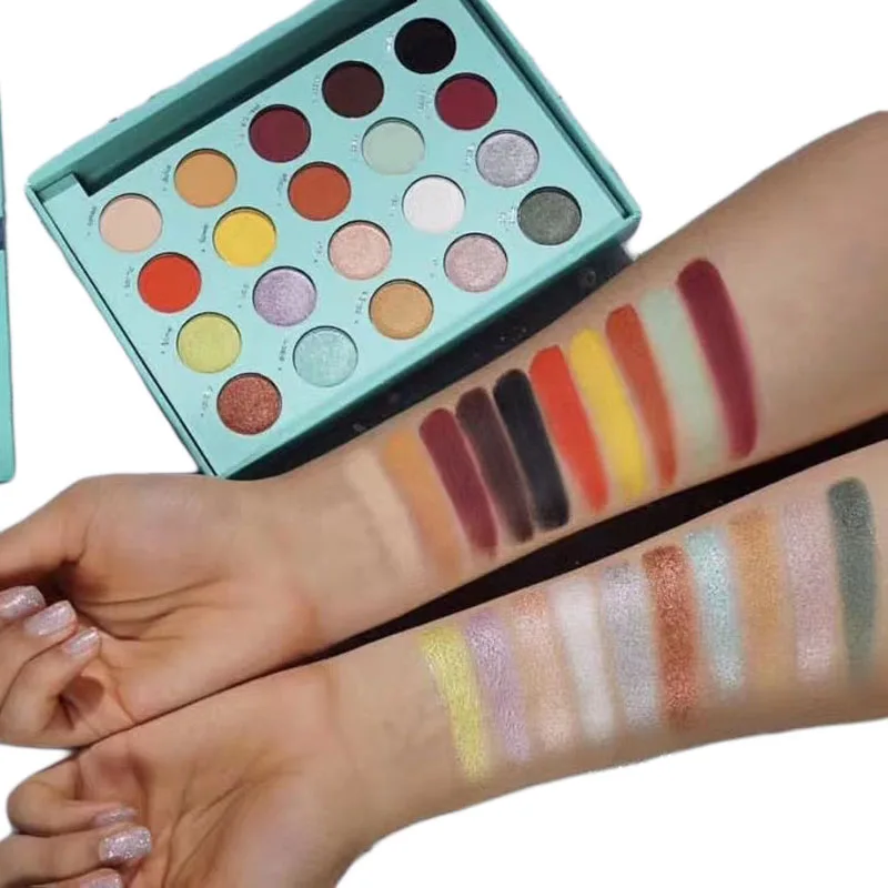 

2019 New 20 Colors Matte Eyeshadow Palette Nude Makeup High Pigment Bow Gift Box Flash Shadow Cosmetics Set Lasting Waterproof