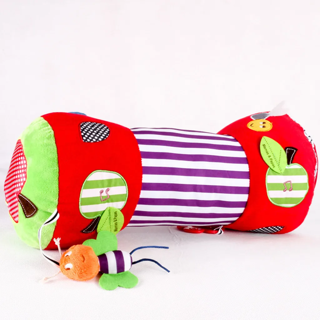 

Baby Pillow Newborn Baby Fitness Toys Soft Stuffed Multifunction Crawling Roller Pillow with Ring Baby Room kids room Decoration