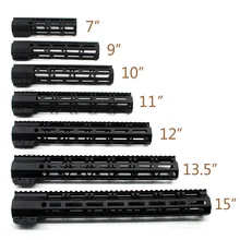 TriRock 7 ''9'' 10 ''11'' 12 ''13,5'' 15 ''дюймовый черный M-lok зажимной стиль Handguard Rail поплавковая система крепления