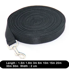 Laisse solide pour chien, longueur 1.5 M, 3 M, 6 M, 10 M, 15 M, 20 M, 30 M, 50M, accessoire d'entraînement à la marche, en Nylon, pour chiots et chiots