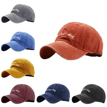 Кепка для занятий спортом на открытом воздухе Ретро стиль промытый джинсовый головной убор уличная Мужская и Женская Спортивная Регулируемая задняя крышка