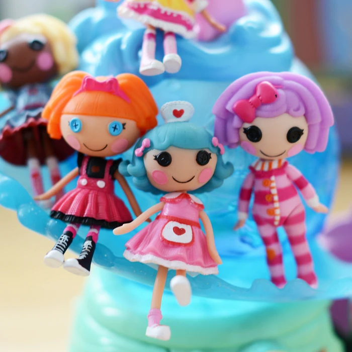 Бесплатная доставка оригинальные куклы 7 см MGA laloopsy милые мини с счастливым углом