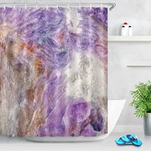 LB фиолетовый набор занавесок для душа и ковриков мраморная текстура природы нордический тон водонепроницаемый полиэстер Ванная комната ткань для ванной Декор