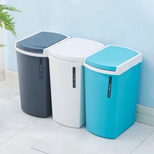 Креативный пресс-крышка Пластиковые Мусорные банки компрессионные Туалет домашний большой прямоугольный утолщенный мусорный ящик хранение мусора Органайзер