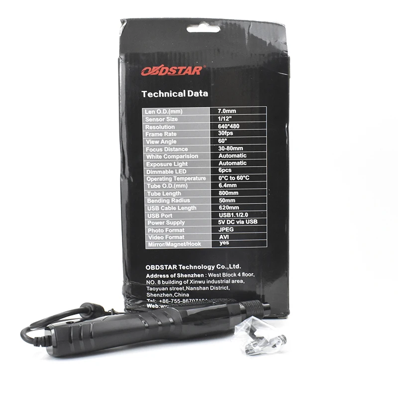 USB камера для обследования OBDSTAR работающая с X300 DP & PLUS Pad цифровой видеоскоп