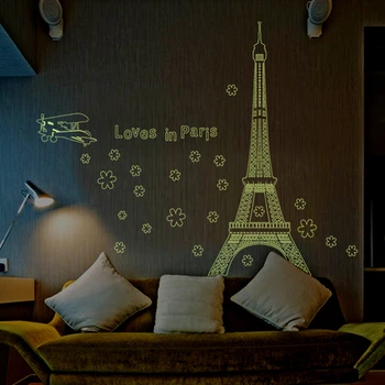 

New product Luminous tower children room sitting room bedroom home decoration wall stickers in the wall to stick on the wall