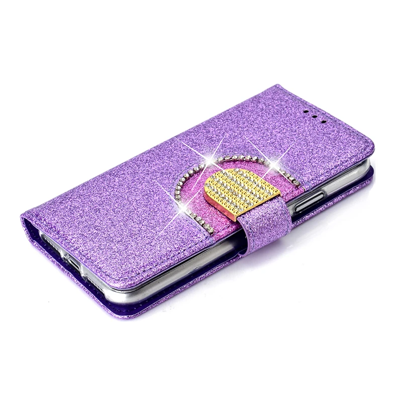 KEFO Bling Glitter Wallet Case For Iphone X 10 8Plus Diamond Flip Mirror Cover For Iphone 6 6S 7 8 Plus 6SPlus Coque Capa        (13)