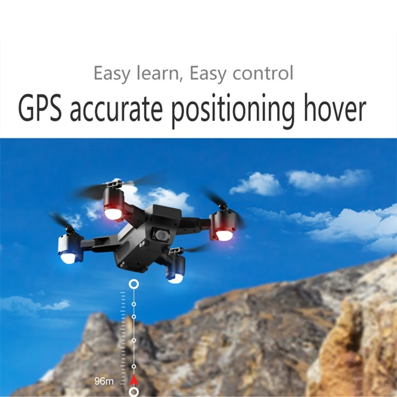 SMRC S20 Дрон GPS Folow Me Дроны с камерой HD 1080P WiFi FPV Квадрокоптер RC Вертолет VS CG033 F11 XS812 H117s