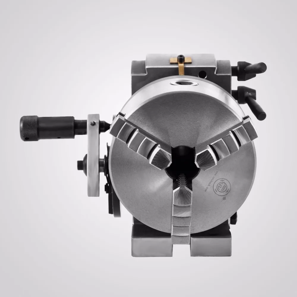 

3-15/16" Center Height Dividing Head BS-0 5Inch 3 Jaw Chuck Dividing Head for Milling Machine Rotary Table