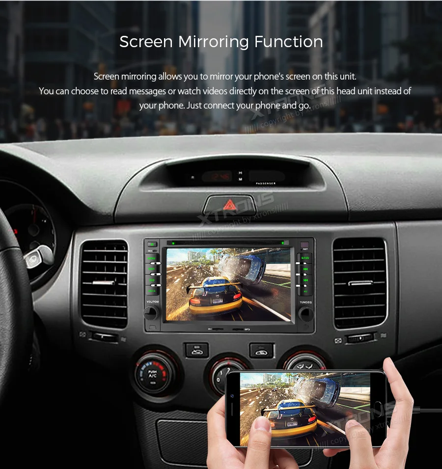 Discount XTRONS 6.2" Android 8.1 Car DVD Player GPS for KIA Sportage Sorrento Rio Picanto Ceed Carnival Magentis Optima Cerato 9