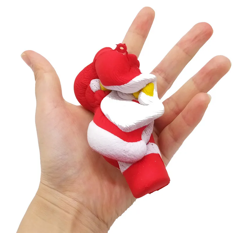 Funny Santa Claus Snowman Santa Bear Squishy Slow Rising Toys Cute Cartoon Xmas Teddy Bear Squishies Squeeze Stress Relief Toy (5)