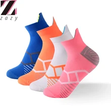 4 шт. весна лето женские спортивные короткие носки профессиональные велосипедные носки для бега подходят для улицы женские носки