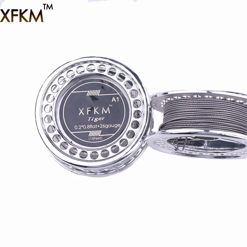 

XFKM 5m/roll 26G Tiger Clapton Heating Wire for RDA RBA Rebuildable Atomizer Vaporizer Coil Vape Pen Heating Wires Coil Tool