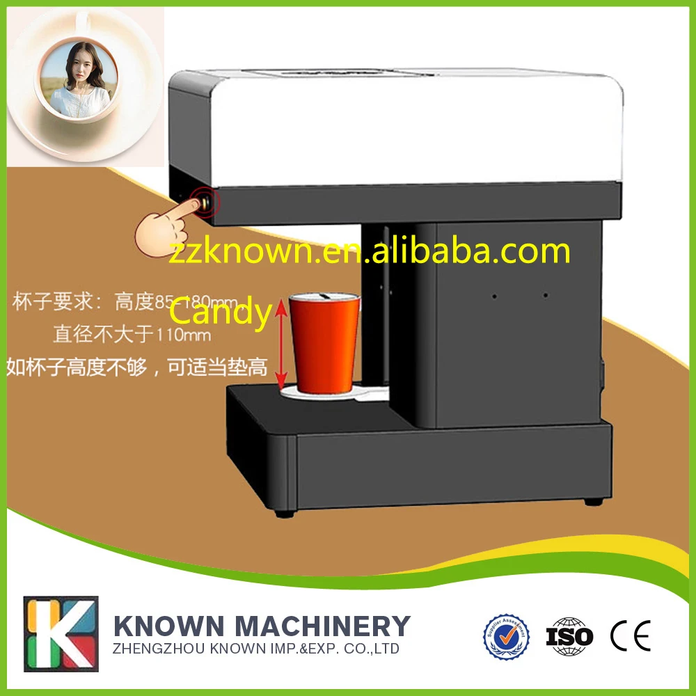 

Mini cappuccino printer machine for milk foam coffee printing