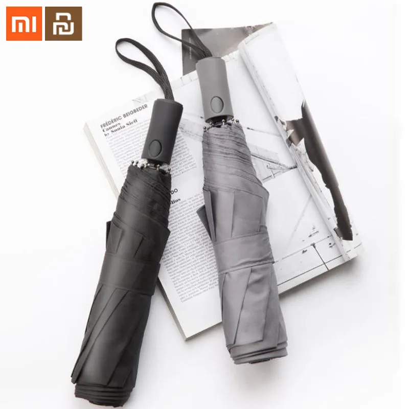 2 цвета последний xiaomi mijia Huayang Большой Автоматический Зонт ветрозащитный сильный